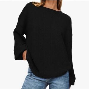 Oversized black sweater